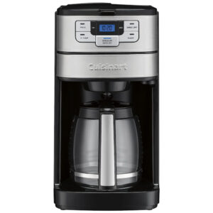 ECTQVPM4KCD80B_0-1 jpg - Cafeteira Elétrica Programável 12 Xícaras Programável e Automática, 1025W, 110v, CUISINART DGB 400, Cinza