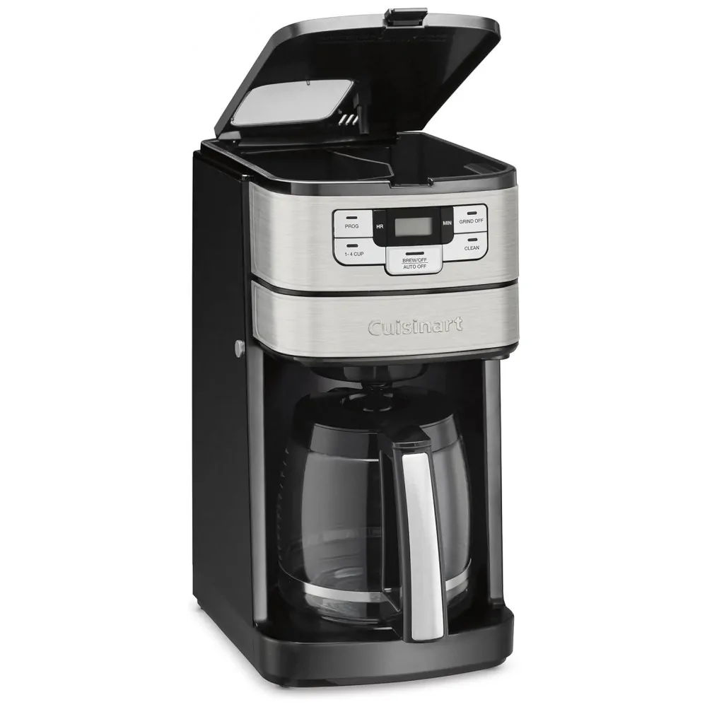 ECTQVPM4KCD80B_3-1 jpg - Cafeteira Elétrica Programável 12 Xícaras Programável e Automática, 1025W, 110v, CUISINART DGB 400, Cinza