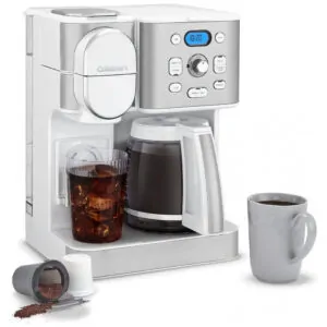 ECTQW8BDX8PB0B_0 jpg - Cafeteira Programável 1 Litro em Aço Inoxidável com Painel Digital, 110V 800W, Cuisinart, Branca