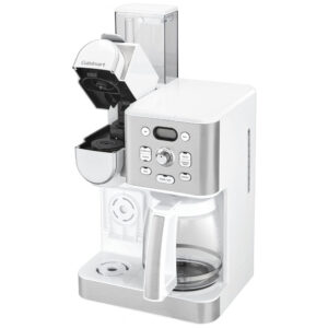 ECTQW8BDX8PB0B_2 jpg - Cafeteira Programável 1 Litro em Aço Inoxidável com Painel Digital, 110V 800W, Cuisinart, Branca