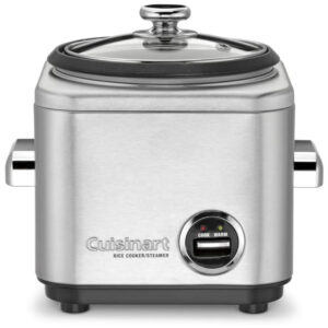 Panela de Arroz Elétrica, Aço Inoxidável, 4 Xícaras, 110v, CUISINART CRC 400, Prateado