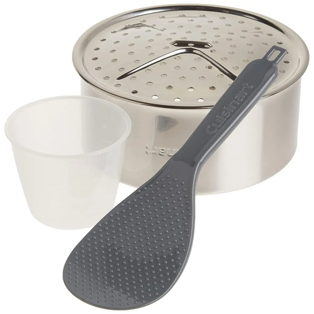 Panela de Arroz Elétrica, Aço Inoxidável, 4 Xícaras, 110v, CUISINART CRC 400, Prateado