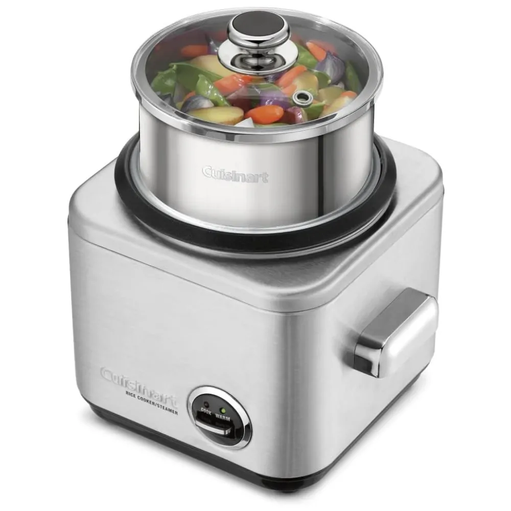 Panela de Arroz Elétrica, Aço Inoxidável, 4 Xícaras, 110v, CUISINART CRC 400, Prateado