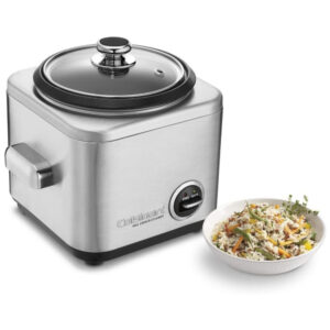 Panela de Arroz Elétrica, Aço Inoxidável, 4 Xícaras, 110v, CUISINART CRC 400, Prateado