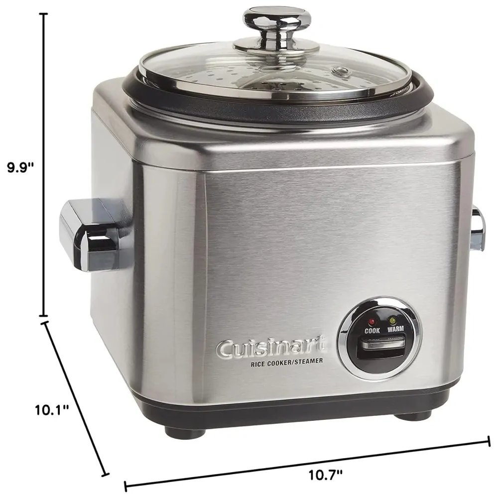 Panela de Arroz Elétrica, Aço Inoxidável, 4 Xícaras, 110v, CUISINART CRC 400, Prateado