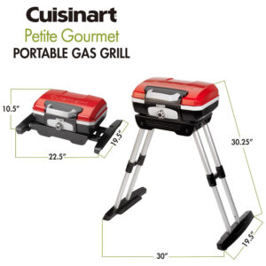 ECTQW9WW4H400B_1-1 jpg - Grill, Churrasqueira a Gás Portátil, CUISINART CGG 180, Vermelho