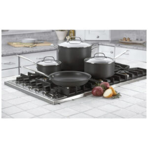 ECTQWH5OL1000B_5 jpg - Conjunto de Panelas Antiaderente em Aço Anodizado, 7 Peças, Cuisinart 66 7 Chefs Classic