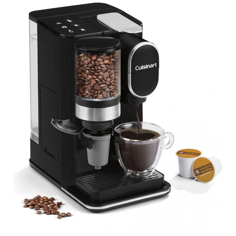 Cuisinart ブラック コーヒーメーカー Cafeteira Elétrica 2 Expresso com Moedor Instantaneo e