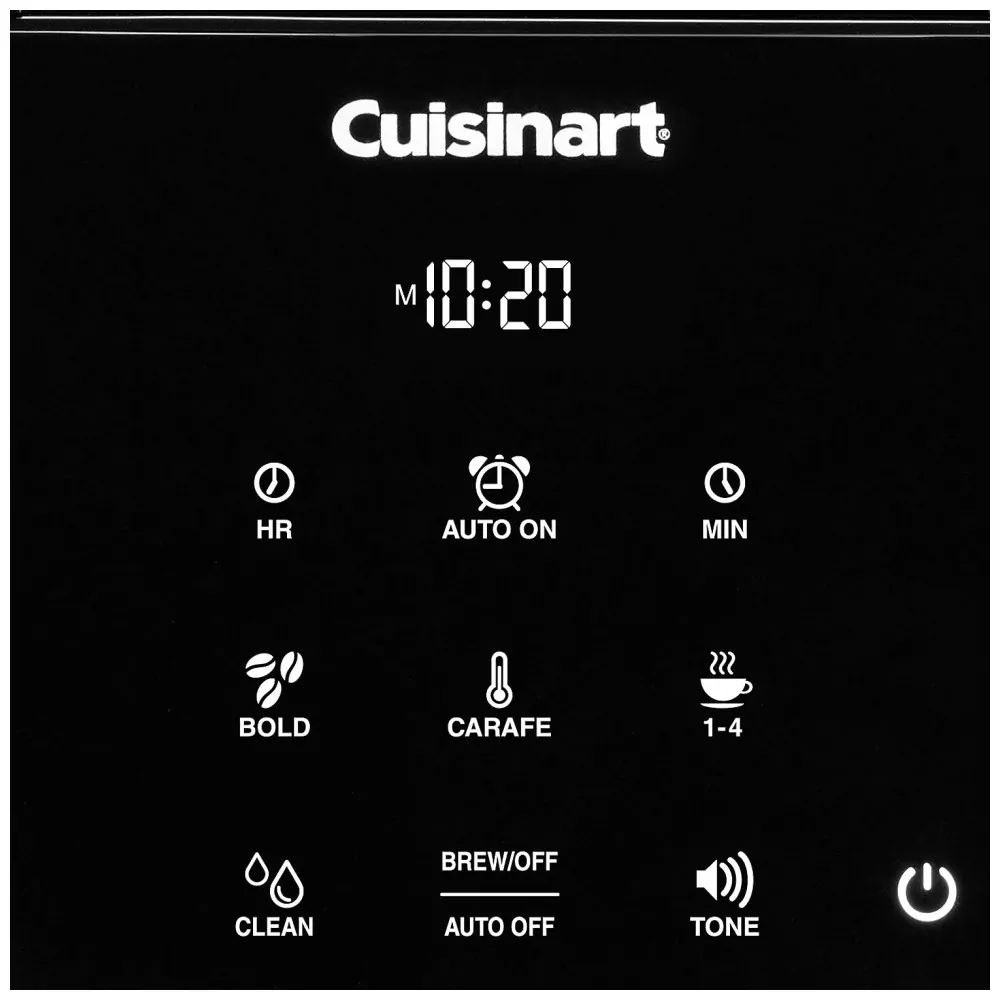 ECTQX2G24F480B_3 jpg - Cafeteira Elétrica Programável Touchscreen, 14 Xícaras, 110v, CUISINART DCC T20, Preto