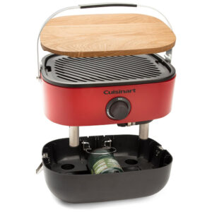 ECTQXXQCK2C70B_1 jpg - Churrasqueira, Grill a Gás, Portátil, CUISINART CGG 750, Vermelho