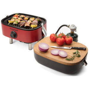 ECTQXXQCK2C70B_2 jpg - Churrasqueira, Grill a Gás, Portátil, CUISINART CGG 750, Vermelho
