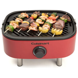 ECTQXXQCK2C70B_3 jpg - Churrasqueira, Grill a Gás, Portátil, CUISINART CGG 750, Vermelho