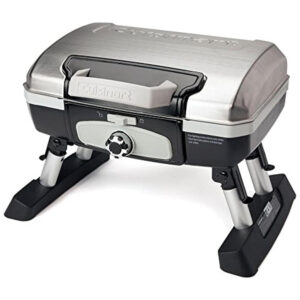 ECTQY4F2RT310B_0 jpg - Grill, Churrasqueira, Gás, Aço Inox., 110v, CUISINART CGG 180TS, Prateado