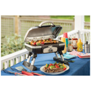 ECTQY4F2RT310B_3 jpg - Grill, Churrasqueira, Gás, Aço Inox., 110v, CUISINART CGG 180TS, Prateado