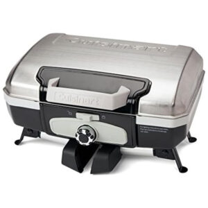 ECTQY4F2RT310B_4 jpg - Grill, Churrasqueira, Gás, Aço Inox., 110v, CUISINART CGG 180TS, Prateado