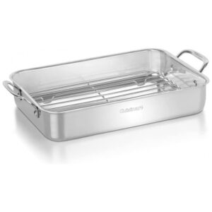 ECTQYB0VDQ500B_0 jpg - Forma Assadeira com Grelha em Aço Inoxidável, Cuisinart 7117 14RR