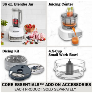 ECTQYL37Q8R90B_5-3 jpg - Processador de Alimentos Multifuncional 3L Aço Inox, 110v, CUISINART FP 130AG, Cinza