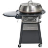 ECTQZCQFH6S70B_0 jpg - Tampa de aço inoxidável para churrasqueiras redondas ao ar livre com gás de topo plano, centro de cozimento para assadeiras, CUISINART CGG 888, Cinza