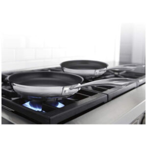 ECTQZDZ1X3Q80B_4 jpg - Kit de Frigideiras Antiaderentes em Aço Inoxidável, 2 Peças, Cuisinart 8922-810NS Série Profissional