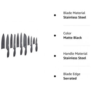ECTQ15BH5Q6B0B_1 jpg - Conjunto de Facas em Cerâmica com Protetores de Lâmina, 6 Peças, Cuisinart, Preto Fosco