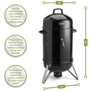 ECTQ6FWYLFG10B_2 jpg - Vertical, carvão vegetal, CUISINART COS 118, Preto