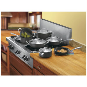 ECTQI7K69E100B_2 jpg - Conjunto de Panelas Antiaderentes, Peças, CUISINART GG 12, Preto