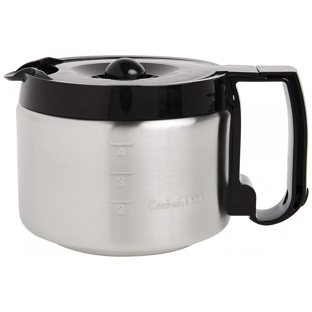 ECTQMKRRI1000B_0 jpg - Jarra, Copo para Cafeteira, capacidade de 1,1 mL ou 4 xícaras, CUISINART DCC 450BRC, Preto