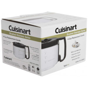 ECTQMKRRI1000B_4 jpg - Jarra, Copo para Cafeteira, capacidade de 1,1 mL ou 4 xícaras, CUISINART DCC 450BRC, Preto