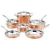 ECTQONEN0GJ10B_0 jpg - Conjunto de Panelas em Aço Inoxidável 10 Peças com Qualidade e Praticidade, Cuisinart, Cobre