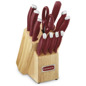 ECTQRXB4T0N10B_1 jpg - Conjunto de facas, 12 Peças, CUISINART C77SSR 12P, Vermelho