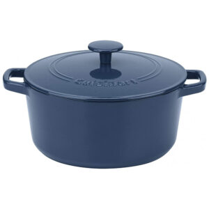 Panela Caçarola Antiaderente 5 Litros em Aço Esmaltado, Cuisinart CI650 25BG , Azul