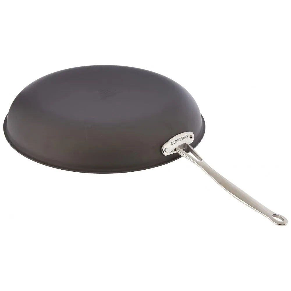 ECTQAHWHQ7100B_3 jpg - Frigideira Antiaderente com Alça Extra em Aço Anodizado,Cuisinart 622 36H Chefs Classic