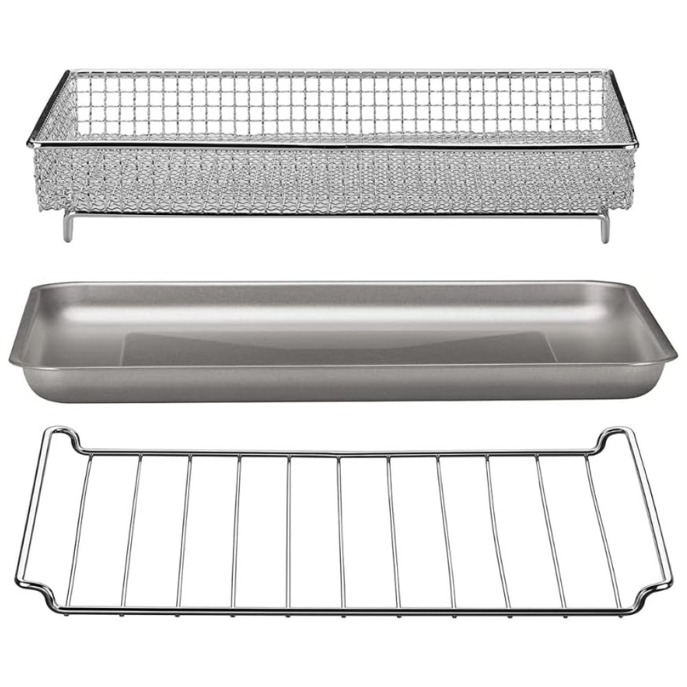 Fritadeira Airfryer, Forno Elétrico, Torradeira com Convecção, 110v, CUISINART TOA 60, Prateado