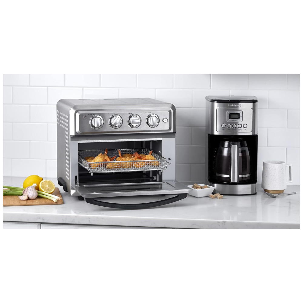 Fritadeira Airfryer, Forno Elétrico, Torradeira com Convecção, 110v, CUISINART TOA 60, Prateado