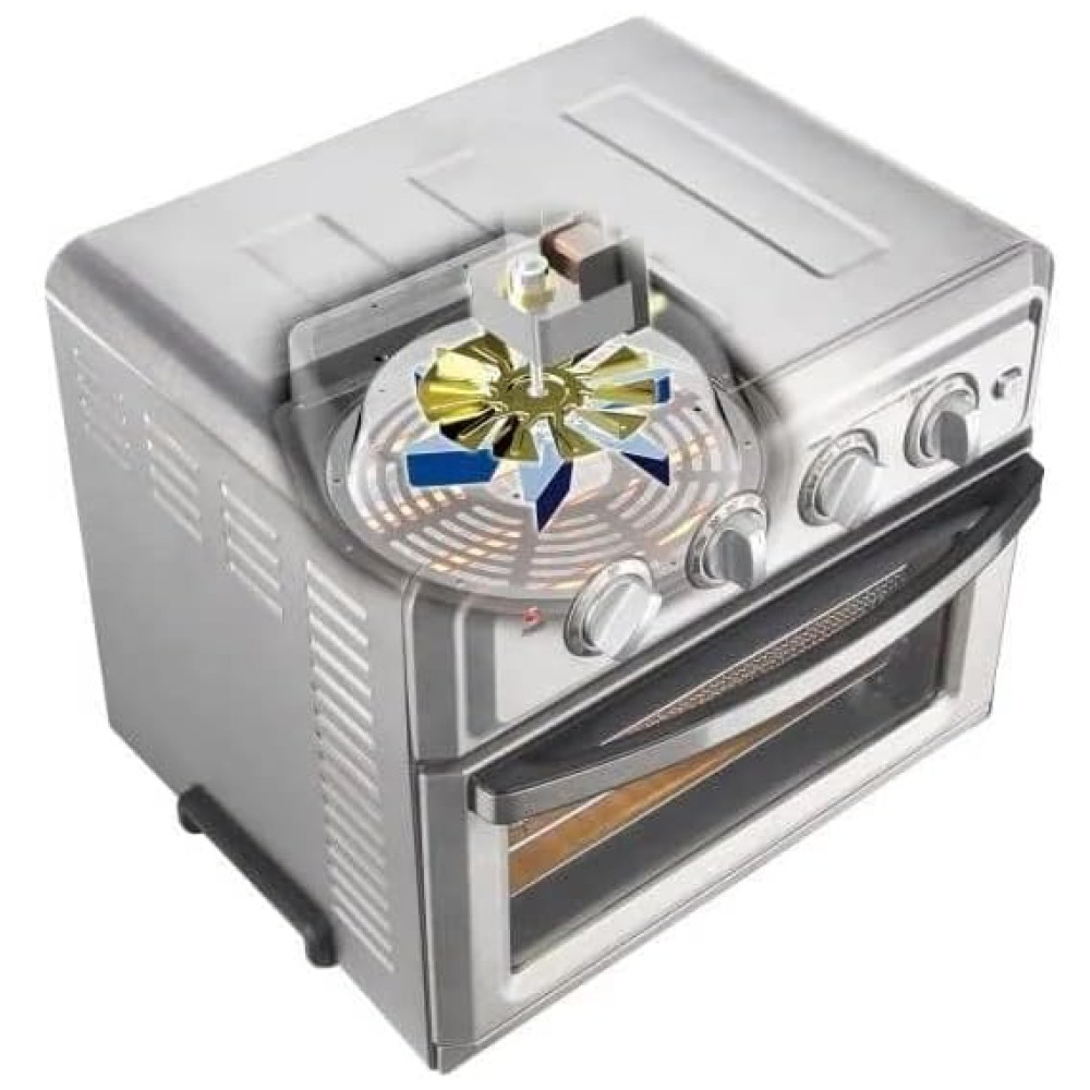 Fritadeira Airfryer, Forno Elétrico, Torradeira com Convecção, 110v, CUISINART TOA 60, Prateado