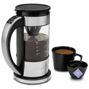ECTQGCF6FBR90B_0 jpg - Chaleira Elétrica Programável até 5 Xícaras, 110V 1000W, Cuisinart FCC, Prata