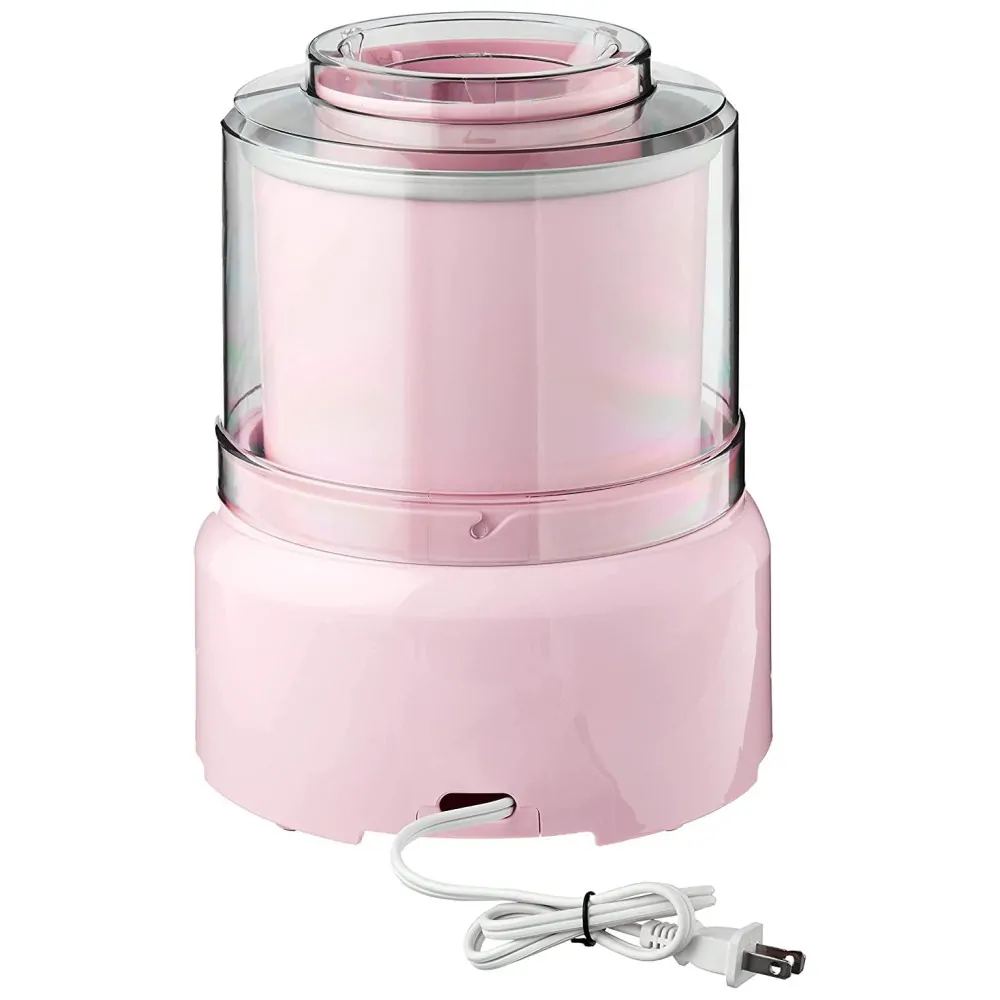ECTQGS45TUC10B_2 jpg - Máquina de Sorvete Sorveteira 21PK, 1,2 Litros, 110v, CUISINART ICE 21PKP1, Rosa