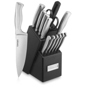 ECTQK3CKBIG00B_0 jpg - Conjunto de Facas, 15 Peças, Aço Inoxidável, CUISINART C77SS 15PK, Prateado