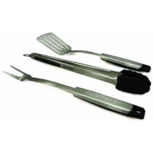 ECTQM7AHB3F00B_0 jpg - Churrasco Profissional Grill Conjunto 3 peças, CUISINART CGS 333, Prateado