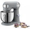 ECTQS86ZNK990B_0 jpg - Batedeira de Bancada 5.5L com 12 Velocidades, Aço Inoxidável, 500W, 110v, CUISINART SM 50GR, Cinza