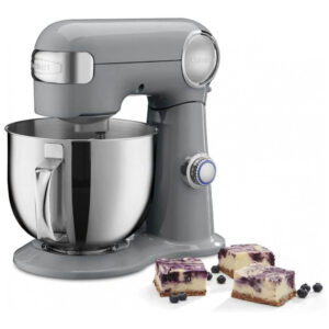 ECTQS86ZNK990B_0 jpg - Batedeira de Bancada 5.5L com 12 Velocidades, Aço Inoxidável, 500W, 110v, CUISINART SM 50GR, Cinza