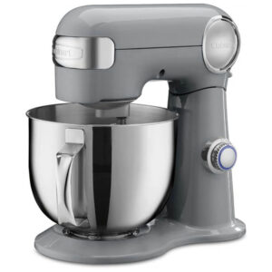 ECTQS86ZNK990B_1 jpg - Batedeira de Bancada 5.5L com 12 Velocidades, Aço Inoxidável, 500W, 110v, CUISINART SM 50GR, Cinza