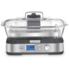 ECTQU9490UC10B_0 jpg - Panela Elétrica Vaporizador Digital de Vidro 5L, 1800W, 110V, CUISINART STM 1000, Prateado