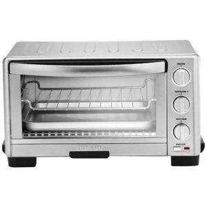 ECTQ16RKL1F70B_0 jpg - Forno Elétrico de Bancada com Controle de Temperatura e Temporizador, 1800W, Aço Inoxidável, 110v, CUISINART TOB 1010, Prateado