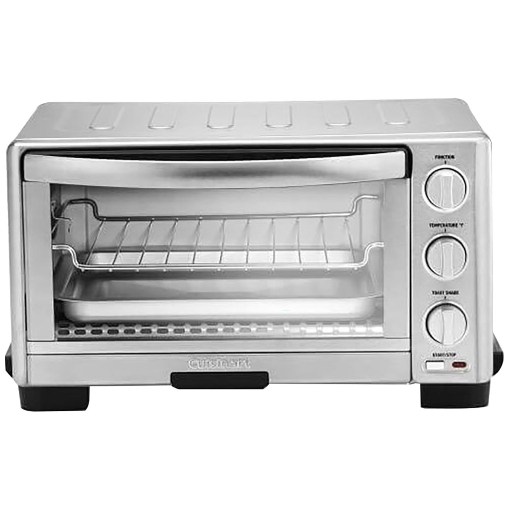 ECTQ16RKL1F70B_0 jpg - Forno Elétrico de Bancada com Controle de Temperatura e Temporizador, 1800W, Aço Inoxidável, 110v, CUISINART TOB 1010, Prateado