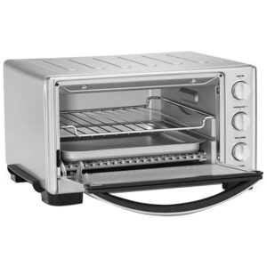 ECTQ16RKL1F70B_1 jpg - Forno Elétrico de Bancada com Controle de Temperatura e Temporizador, 1800W, Aço Inoxidável, 110v, CUISINART TOB 1010, Prateado