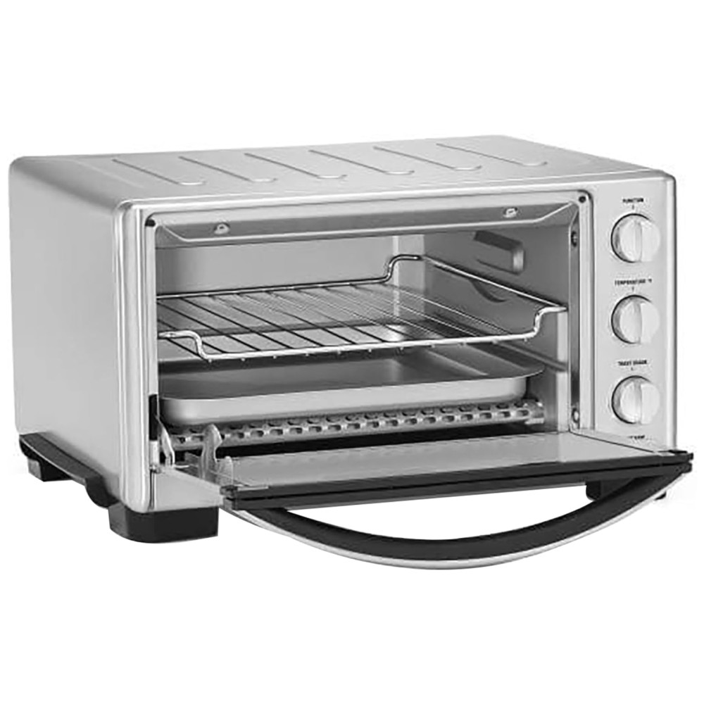ECTQ16RKL1F70B_1 jpg - Forno Elétrico de Bancada com Controle de Temperatura e Temporizador, 1800W, Aço Inoxidável, 110v, CUISINART TOB 1010, Prateado