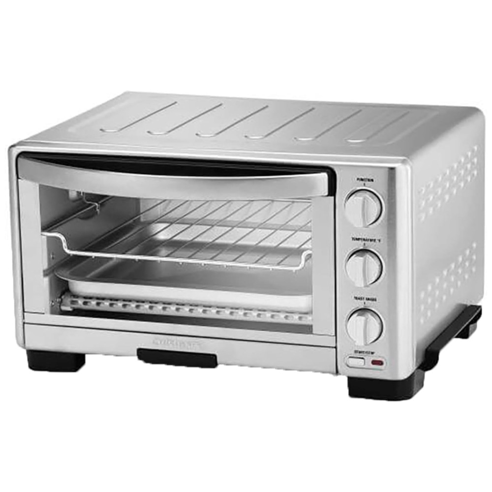 ECTQ16RKL1F70B_2 jpg - Forno Elétrico de Bancada com Controle de Temperatura e Temporizador, 1800W, Aço Inoxidável, 110v, CUISINART TOB 1010, Prateado