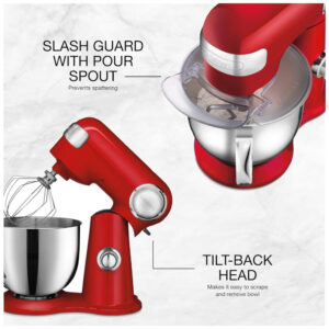 ECTQ1B02X6N10B_3 jpg - Batedeira Capacidade 5.5L 12 Vel 500W, 110v, CUISINART SM 50RC, Vermelho