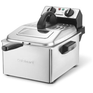 Fritadeira Elétrica Capacidade 4 L, a Óleo, Aço Inoxidável, 110V 1800W, CUISINART CDF 200P1, Prateado